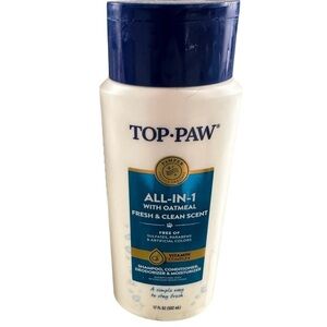 Top Paw Blue All-In-1 shampoo, conditioner, deodorizer and moisturizer
